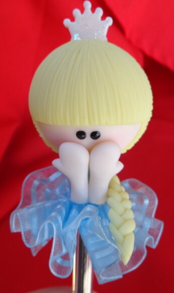 Caneta decorada Elsa