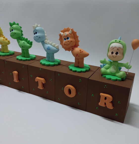 Cubos mdf Dinossauro