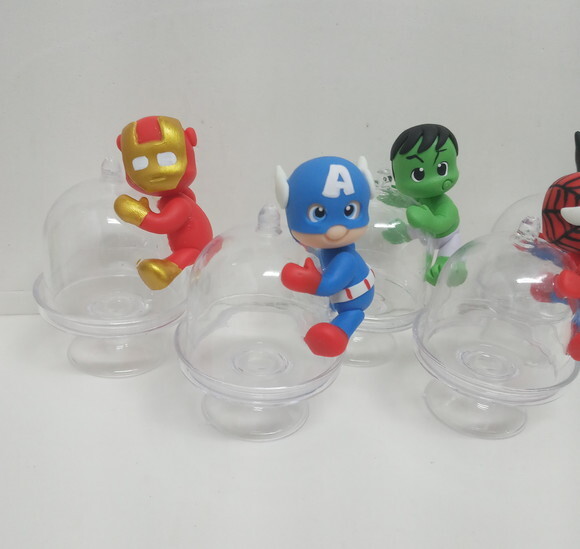Cúpula para Brigadeiro Super Heróis em Biscuit