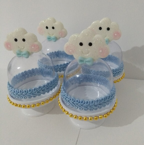 Cúpula tema nuvem em biscuit