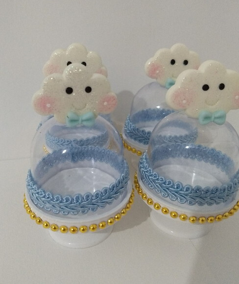 Cúpula tema nuvem em biscuit