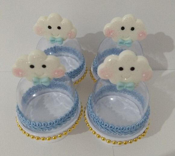 Cúpula tema nuvem em biscuit