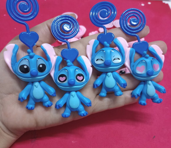 Imã e Porta Recado Stitch em Biscuit