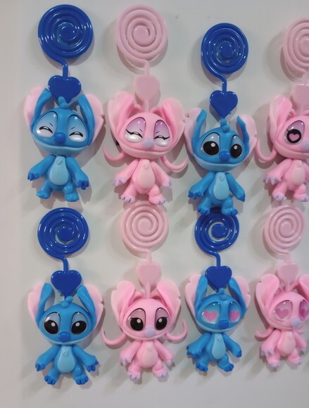 Imã e Porta Recado Stitch em Biscuit