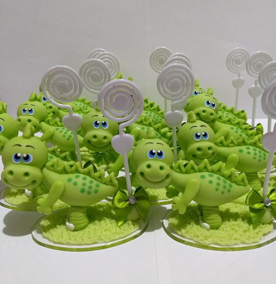 Lembrancinha dinossauro porta recado