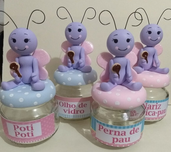 Lembrancinha galinha pintadinha candy color rosa