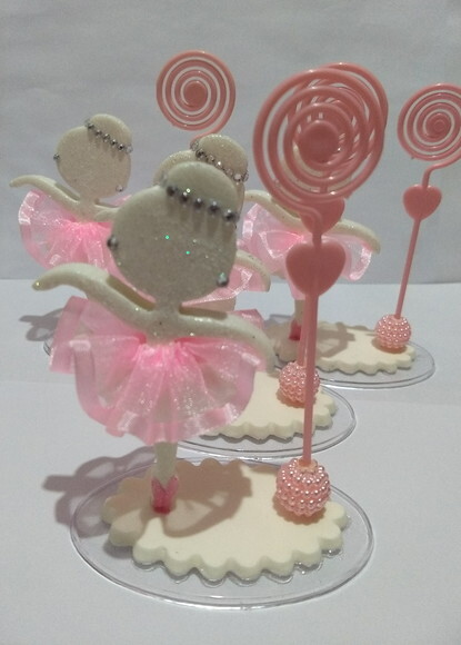 Lembrancinha porta recado tema bailarina