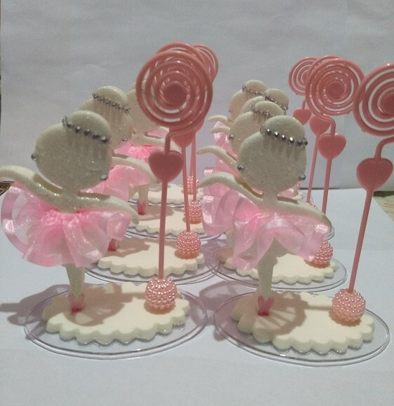 Lembrancinha porta recado tema bailarina