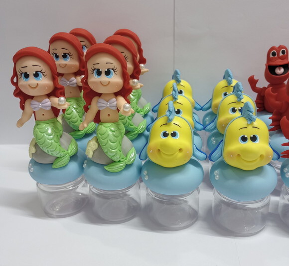 Lembrancinhas Pequena Sereia em Biscuit