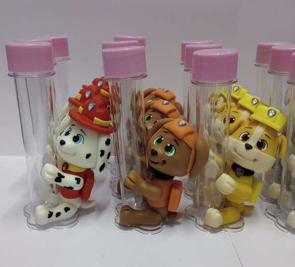 Lembrancinhas Tubete Patrulha Canina em Biscuit