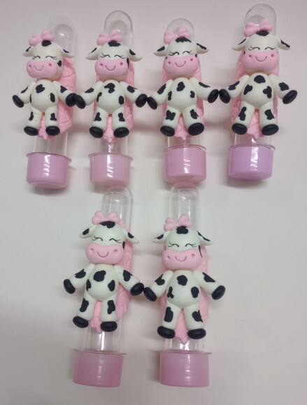 Lembrancinhas Vaquinha em Biscuit