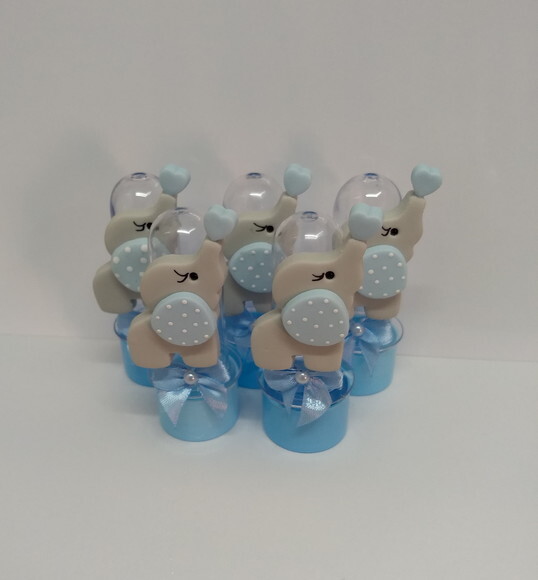 Mini tubete elefantinho em biscuit