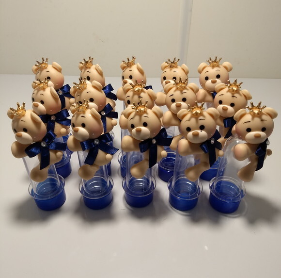 MIni Tubete ursinho príncipe em biscuit