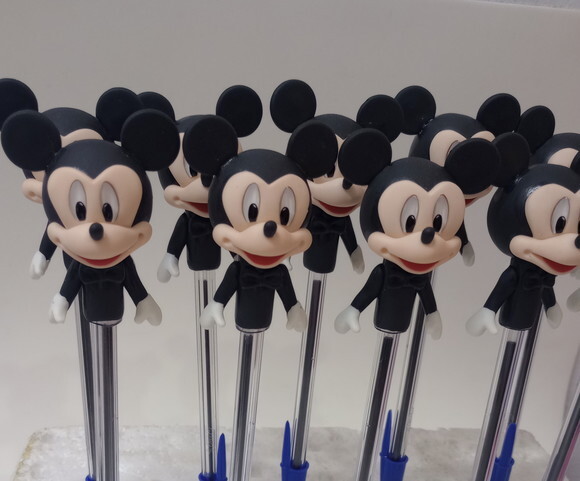 Ponteira de Lápis Minnie Noiva em Biscuit