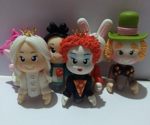Ponteira de lápis tema Alice no país das maravilhas