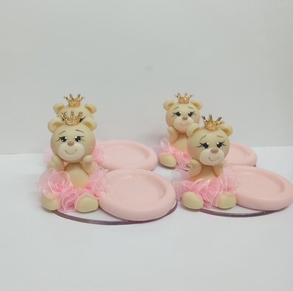 Porta Doce Ursinha em Biscuit