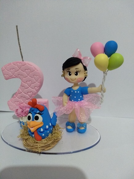 Topo de bolo galinha pintadinha