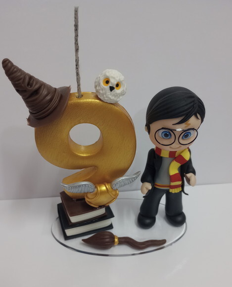 Topo de Bolo Harry Potter em Biscuit