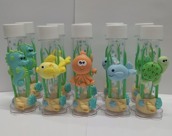 Tubete Fundo do Mar em Biscuit