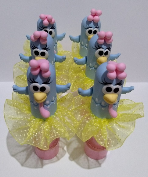 Tubete galinha pintadinha candy color