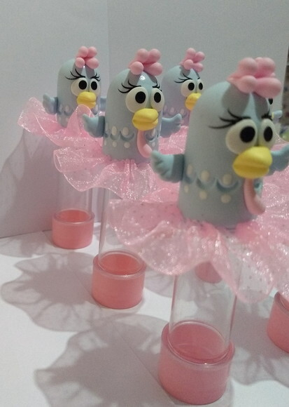 Tubete galinha pintadinha candy color