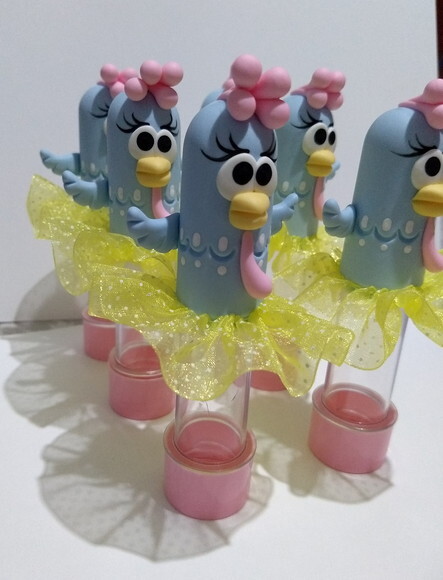 Tubete galinha pintadinha candy color