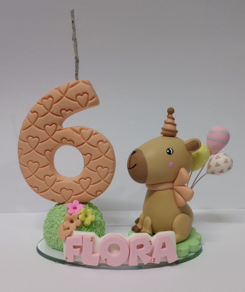 Vela Capivara em Biscuit