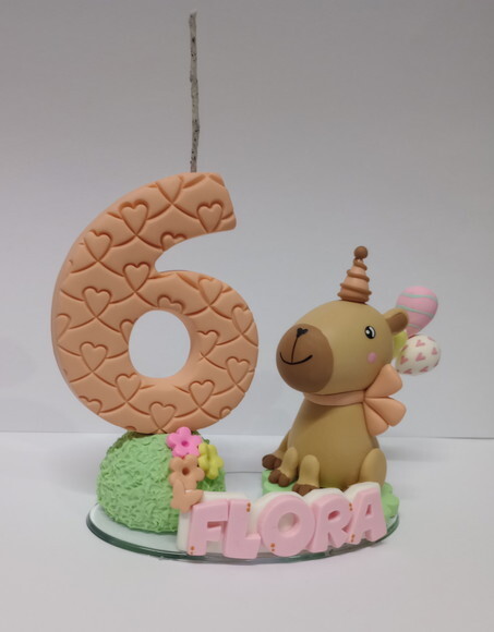 Vela Capivara em Biscuit