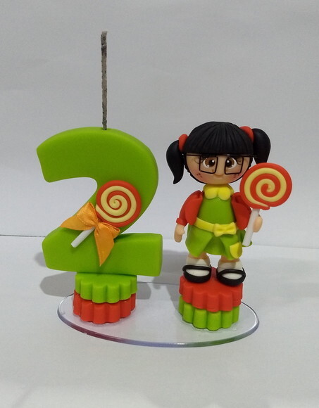 Vela Chiquinha em biscuit