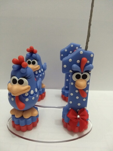 Vela galinha pintadinha