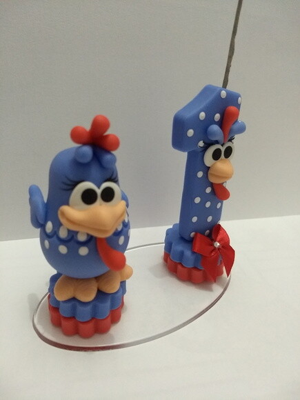 Vela galinha pintadinha