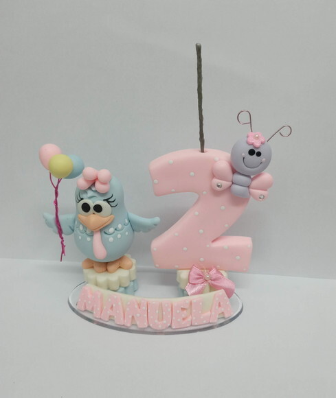 Vela Galinha Pintadinha Candy Color