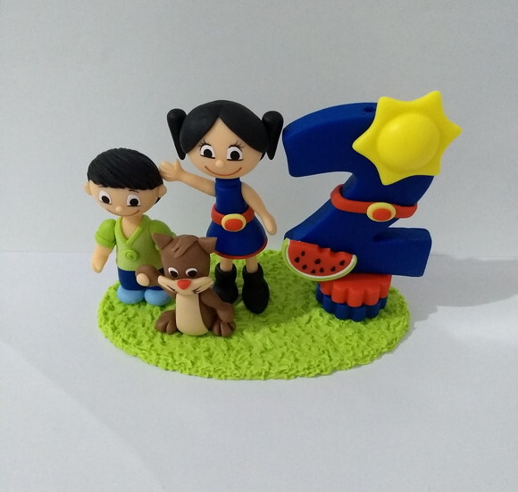 Vela show da Luna em biscuit