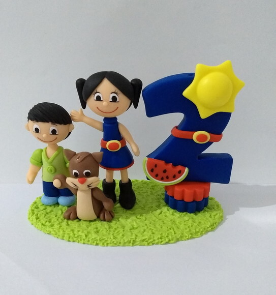 Vela show da Luna em biscuit