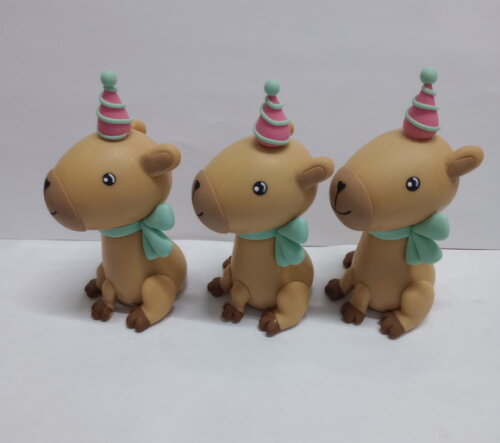 Aplique Capivara em Biscuit
