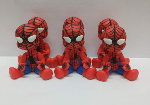 Aplique Homem Aranha em Biscuit