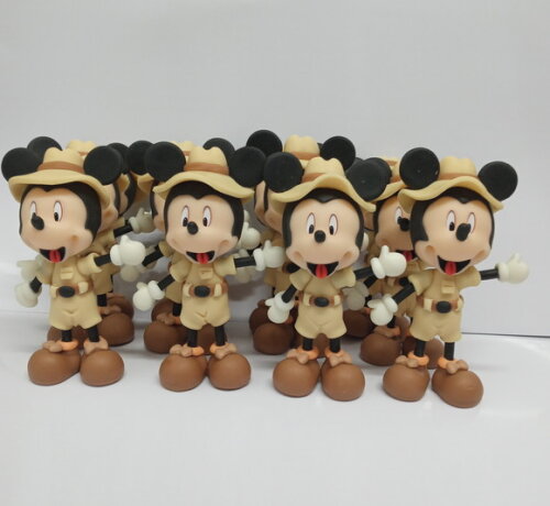 Aplique mickey safari em biscuit