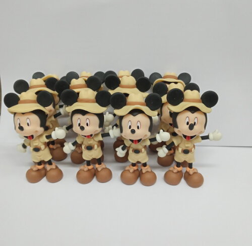 Aplique mickey safari em biscuit