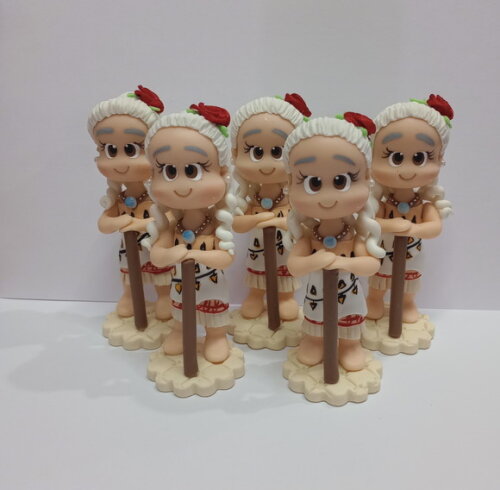 Apliques Moana em Biscuit