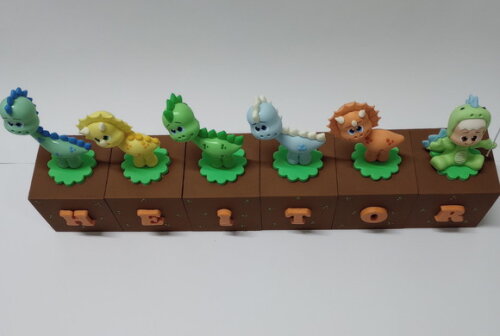 Cubos mdf Dinossauro