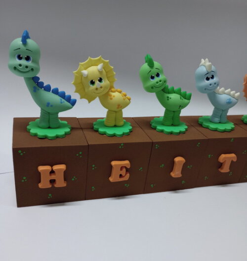 Cubos mdf Dinossauro