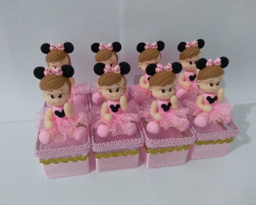 Lembrancinha de luxo menina Minnie rosa