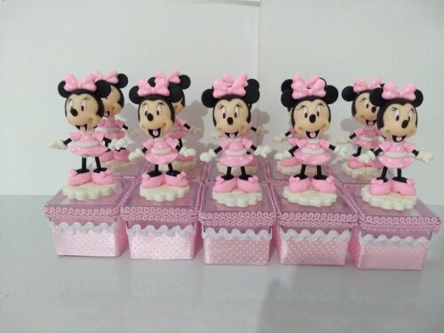 Lembrancinha de luxo Minnie rosa