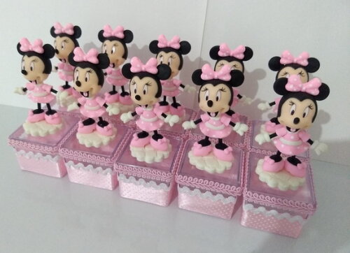 Lembrancinha de luxo Minnie rosa