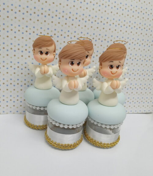 Lembrancinha para batizado menino