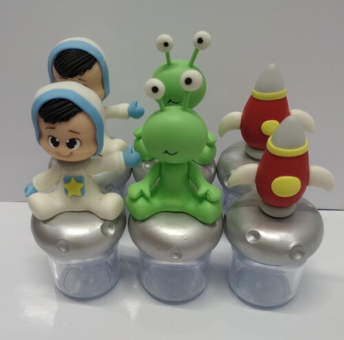 Lembrancinhas Astronauta em Biscuit,pote de Geléia