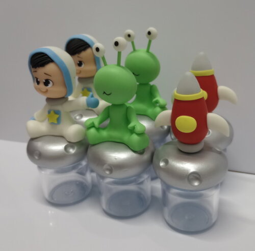 Lembrancinhas Astronauta em Biscuit,pote de Geléia