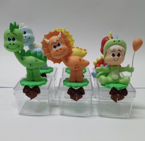 Lembrancinhas Dinossauro em Biscuit