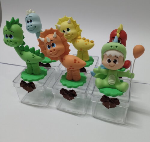 Lembrancinhas Dinossauro em Biscuit