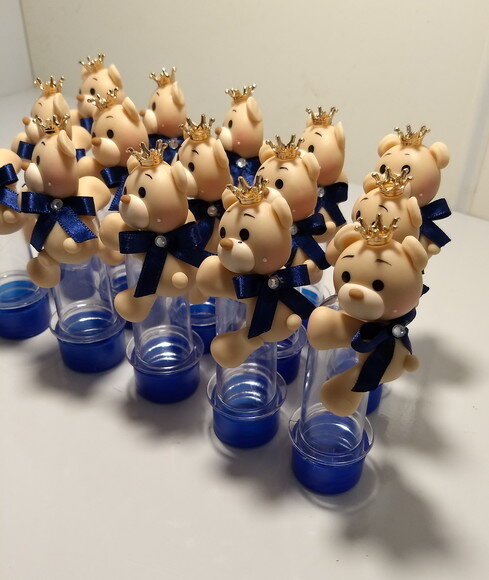 MIni Tubete ursinho príncipe em biscuit